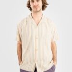 Rhythm "rhythm vacation stripe shirt blanc"