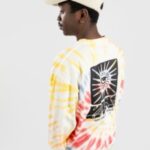 Vans "vans all seeing space dye long sleeve t-shirt blanc"