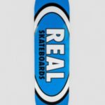 Real "real team classic oval 8.5"" skateboard deck bleu"