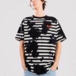 Welcome "welcome relic tie-dyed striped t-shirt blanc"