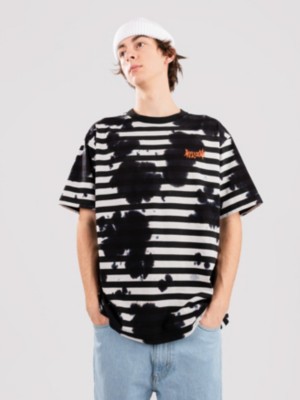 Welcome "welcome relic tie-dyed striped t-shirt blanc"