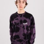 Welcome "welcome inkblot tie-dyed long sleeve t-shirt violet"