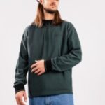 Welcome "welcome parliament pique zip long sleeve polo vert"