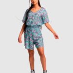 Quiksilver "quiksilver x stranger things lenora woven overall à motifs"