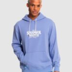 Quiksilver "quiksilver x stranger things official logo hoodie bleu"