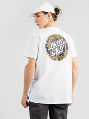 Santa cruz "santa cruz bt mfg dot t-shirt blanc"