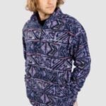 Quiksilver "quiksilver clean coasts quarter zip sweater à motifs"