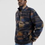 Billabong "billabong boundary mock neck fleece hoodie bleu"