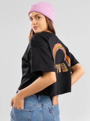 Rvca "rvca oblow rainbows roll t-shirt noir"