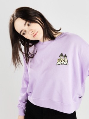Rvca "rvca mycelium fleece sweater violet"