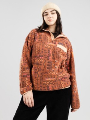 Patagonia "patagonia lw synch snap fleece hoodie marron"