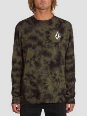Volcom "volcom iconic stone dye long sleeve t-shirt marron"