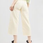 Rip curl "rip curl sparrows crop wide leg pants blanc"