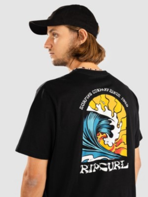 Rip curl "rip curl rays and hazed t-shirt noir"