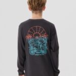 Rip curl "rip curl cosmic tides snake longsleeve t-shirt noir"