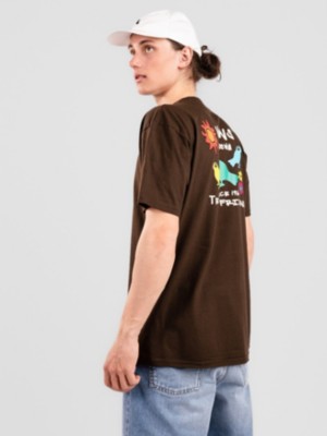 Vans "vans peace eye view t-shirt marron"