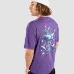 Huf "huf space dolphins washed t-shirt violet"