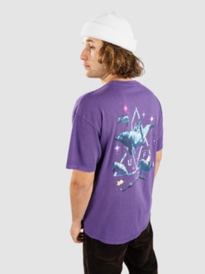 Huf "huf space dolphins washed t-shirt violet"