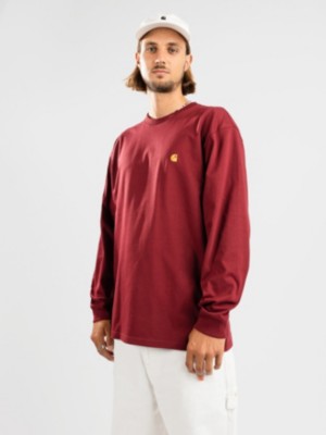 Carhartt wip "carhartt wip chase long sleeve t-shirt rouge"