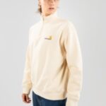 Carhartt wip "carhartt wip american script zip hoodie blanc"