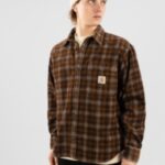 Carhartt wip "carhartt wip flint shirt marron"