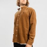 Carhartt wip "carhartt wip madison cord shirt marron"