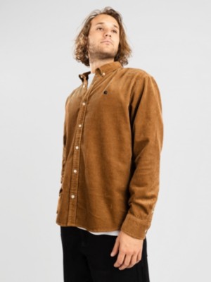 Carhartt wip "carhartt wip madison cord shirt marron"
