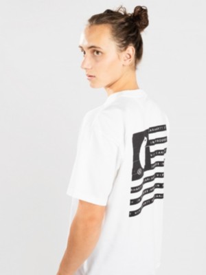 Carhartt wip "carhartt wip label state flag t-shirt blanc"