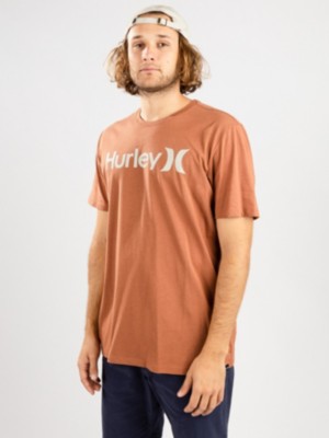 Hurley "hurley everyday wash one & only solid t-shirt rouge"