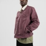 Levis "levi's type 3 sherpa trucker jacket rouge"