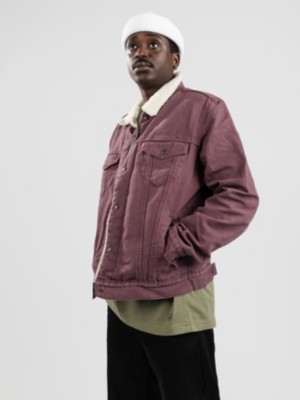 Levis "levi's type 3 sherpa trucker jacket rouge"