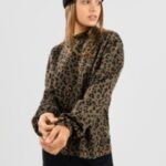 Vans "vans printed boxy mock neck long sleeve t-shirt à motifs"