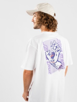 Santa cruz "santa cruz split strip hand t-shirt blanc"