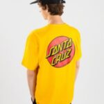 Santa cruz "santa cruz classic dot chest t-shirt jaune"