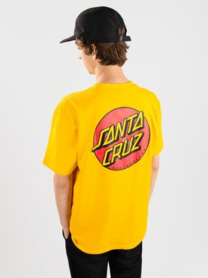 Santa cruz "santa cruz classic dot chest t-shirt jaune"