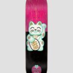 Santa cruz "santa cruz lucky cat 7 ply birch 7.75"" skateboard deck noir"