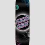 Santa cruz "santa cruz chrome dot space everslick 8"" skateboard deck noir"